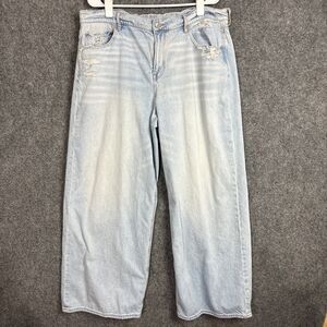 American Eagle Jeans Womens Size 18 Blue Low-Rise Skater jean